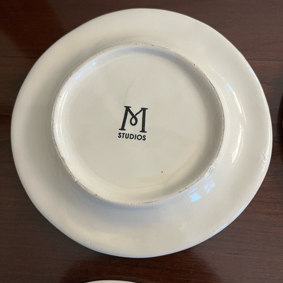Rae Dunn M Studio ‘Nest.’ 6” Round Plates~Set of 4 - Picture 7 of 12
